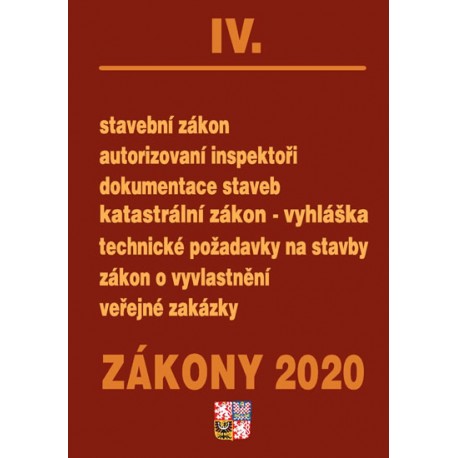 Zákony IV 2020 – Stavební řízení - Úplná znění po novelách k 1. 1. 2020