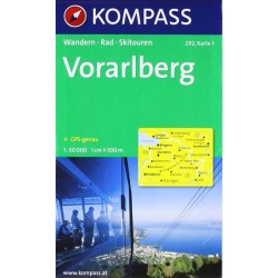 Vorarlberg 292 ,2 mapy / 1:50T NKOM