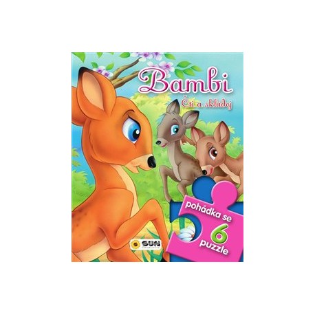 Pohádkové čtení s puzzle - Bambi čti a skládej