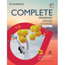 Complete Preliminary Second edition Student´s Book without answers with Online Workbook