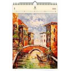 Kalendář 2021 dřevěný: Venezia III., 240x370