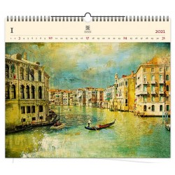 Kalendář 2021 dřevěný: Venezia IV., 485x410