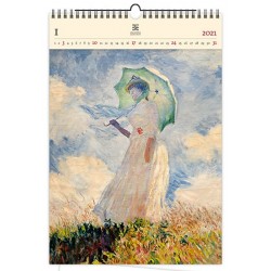 Kalendář 2021 dřevěný: Monet, 240x370