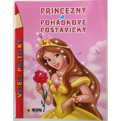 Princezny a pohádkové postavičky - Veselé pastelky