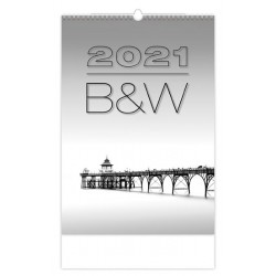 Kalendář 2021 nástěnný: B & W, 315x450
