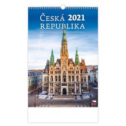 Kalendář 2021 nástěnný: Česká republika/Czech Rupublic/Tschechische Republik, 315x450