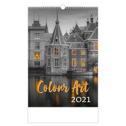 Kalendář 2021 nástěnný: Colour Art, 315x450