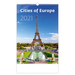 Kalendář 2021 nástěnný: Cities of Europe, 315x450