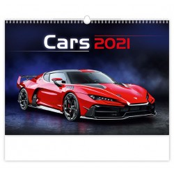 Kalendář 2021 nástěnný: Cars, 450x315