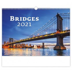 Kalendář 2021 nástěnný: Bridges, 450x315