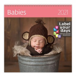Kalendář 2021 nástěnný: Babies, 300x300