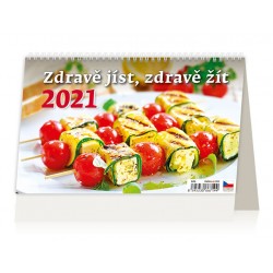 Kalendář 2021 stolní: Zdravě jíst, zdravě žít, 226x139