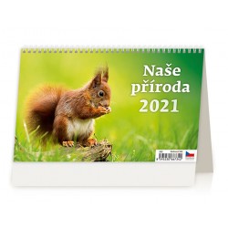 Kalendář 2021 stolní: Naše příroda, 226x139