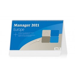 Kalendář 2021 stolní: Manager Europe, 301x180