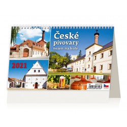 Kalendář 2021 stolní: České pivovary nejen na kole, 226x139