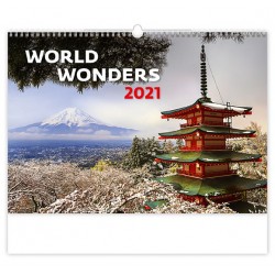 Kalendář 2021 nástěnný: World Wonders, 450x315