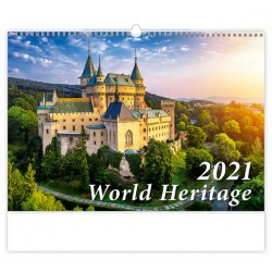 Kalendář 2021 nástěnný: World Heritage, 450x315