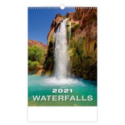 Kalendář 2021 nástěnný: Waterfalls, 315x450