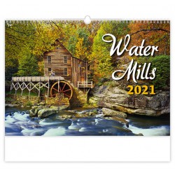 Kalendář 2021 nástěnný: Water Mills, 450x315