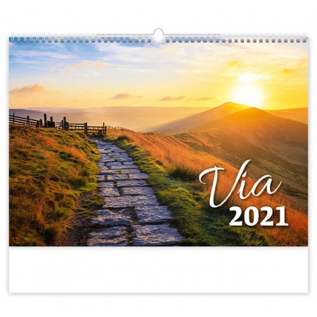 Kalendář 2021 nástěnný: Via, 450x315