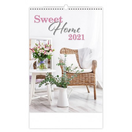 Kalendář 2021 nástěnný: Sweet Home, 315x450