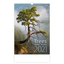 Kalendář 2021 nástěnný: Trees/Baume/Stromy, 315x450