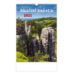 Kalendář 2021 nástěnný: Skalní města, 315x450