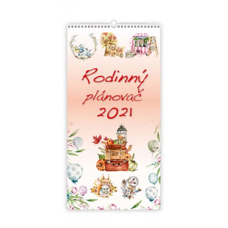 Kalendář 2021 nástěnný: Rodinný plánovač, 315x630