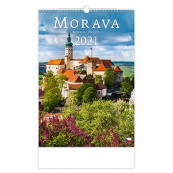 Kalendář 2021 nástěnný: Morava/Moravia/Mahren, 315x450