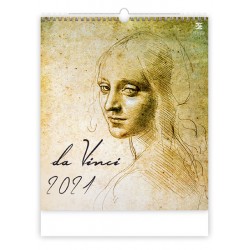Kalendář 2021 nástěnný Exclusive: Leonardo da Vinci, 450x520