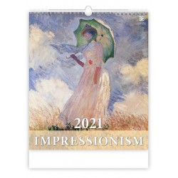 Kalendář 2021 nástěnný Exclusive: Impressionism, 450x520