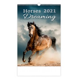 Kalendář 2021 nástěnný: Horses Dreaming, 315x450