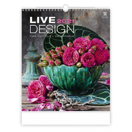 Kalendář 2021 nástěnný Exclusive: Live Design, 450x520
