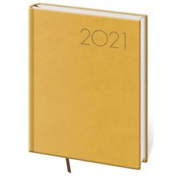 Diář 2021: Print žlutá, B6 denní, 120x165