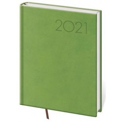 Diář 2021: Print zelená, B6 denní, 120x165