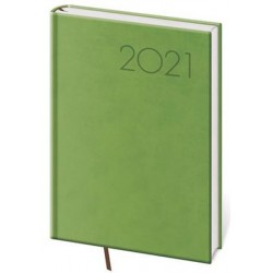 Diář 2021: Print světle zelená, A5 denní, 145x205