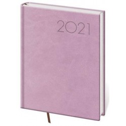 Diář 2021: Print růžová, B6 denní, 120x165