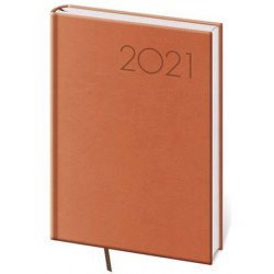 Diář 2021: Print oranžová, A5 denní, 145x205