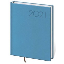 Diář 2021: Print modrá, B6 denní, 120x165