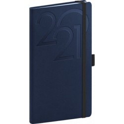 Diář 2021: Ajax - modrý - kapesní, 9 × 15,5 cm