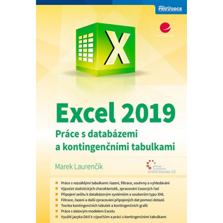 Excel 2019 - Práce s databázemi a kontingenčními tabulkami