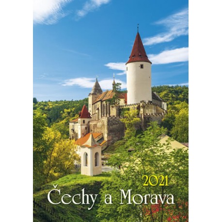 Kalendář 2021 - Čechy a Morava, nástěnný