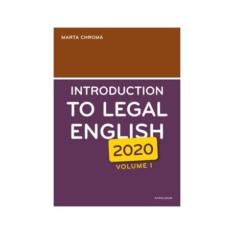 Introduction to Legal English Volume I.