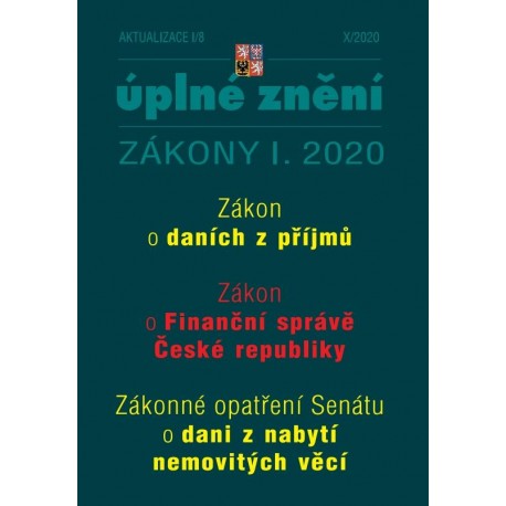 Aktualizace I/8 2020 - ZDP, Zákon o Finanční správě ČR, Zrušení daně z nabytí nemovitých věcí bez náhrady