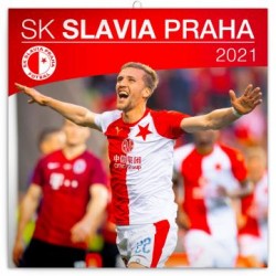 Kalendář 2021 poznámkový: SK Slavia Praha, 30 x 30 cm