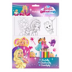 Barbie Dreamtopia set - fialová, pastelky