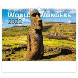 Kalendář nástěnný 2022 - World Wonders
