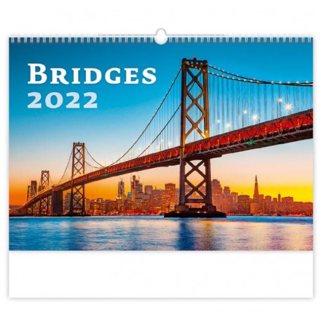 Kalendář nástěnný 2022 - Bridges