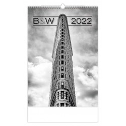 Kalendář nástěnný 2022 - B&W