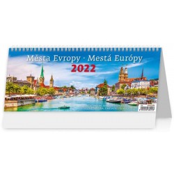 Kalendář stolní 2022 - Města Evropy/Mestá Európy